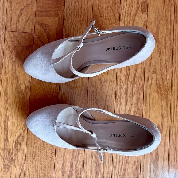 Call It Spring Arangea-32 Women’s High Heel Suede Shoes - Picture 9 of 15